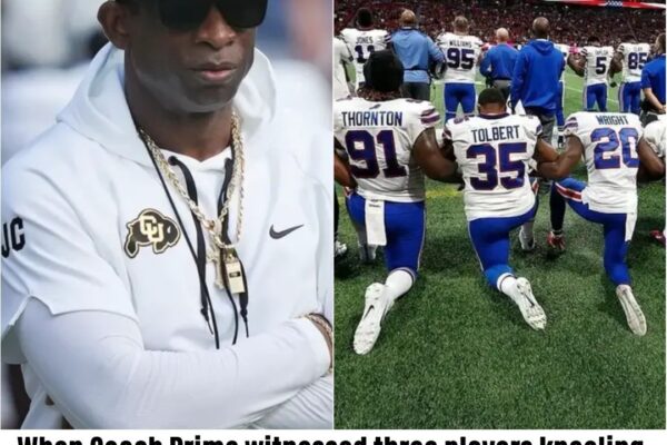 When Coach Prime witnessed three players kneeling during the anthem, he promptly suspended them saying “This is where I draw the line”