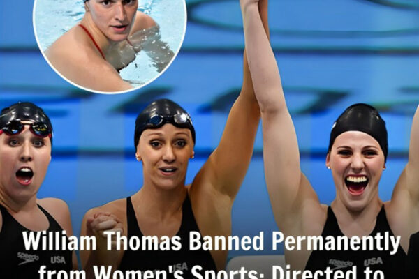 William Thomas is barred for life from Womeb’s Sports and is not permitted to compete against men.