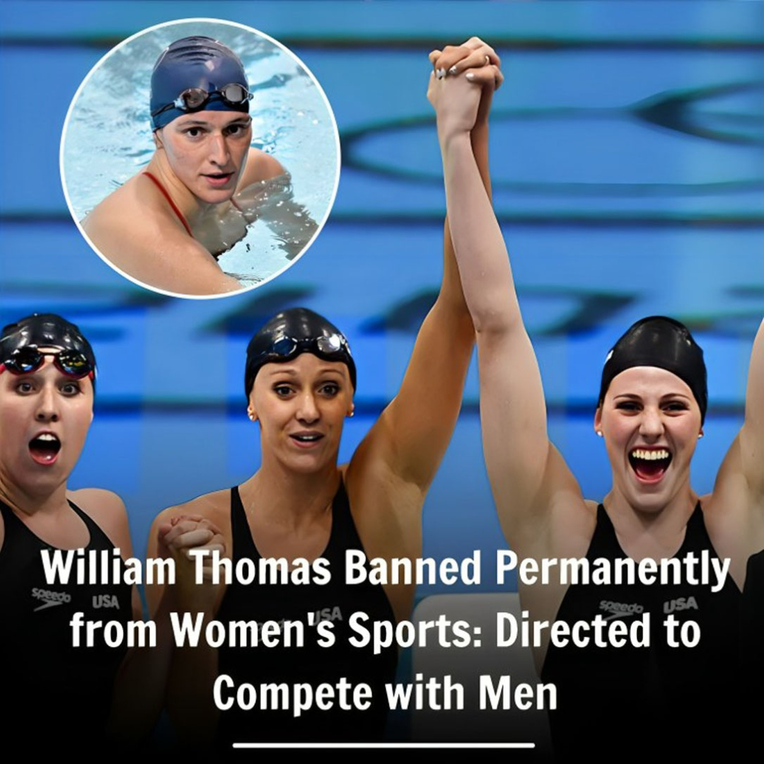 William Thomas is barred for life from Womeb’s Sports and is not permitted to compete against men.